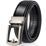 Alphyly Leather Ratchet Belts for Men,Golf Belts for Men,Adjustable Mens Belts, Leather Dress Belts Length120cm