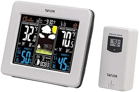 Taylor Wireless Digital Deluxe Color Weather Station Forecaster