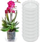 10 Pieces of Clear Plastic Plant Saucer Drip Trays for pots (18cm)