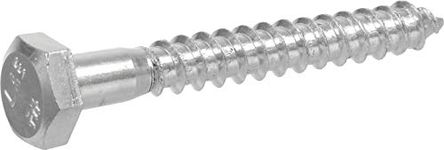 The Hillman Group 230107 Hex Lag Screw, 3/8-Inch X 6-Inch, Zinc, 50-Pack