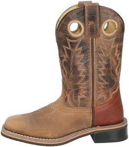 Smoky+Mountain+Kids+Jesse+Sq+Toe+Boots+12C+Brown