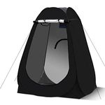 LEMROE Outdoor Pop Up Changing Tent with Good Ventilation Privacy Space for Camping Picnic Fishing Beach Outdoor Sun Shelter Shower Toilet (Black, 150)