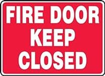 Accuform "FIRE Door Keep Closed" Ad