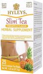 Hyleys Slim Tea Pineapple Flavor - Weight Loss Herbal Supplement Cleanse and Detox - 25 Tea Bags (1 Pack)