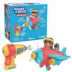 Learning Resources Design & Drill Bolt Buddies Plane, Aeroplane Playset with Aeroplane & Pilot Figure, Science & STEM Toy, Kids Gift Ages 3 4 5+