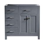 Virtu USA MS-2136L-Cab-GR Caroline Parkway Cabinet, 36", Grey