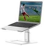 BoYata Laptop Stand, Height Adjustable Ventilated Laptop Holder, Notebook Stand Compatible with 10-17'' MacBook Pro/Air, Dell, HP, Samsung, Acer