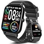 DUSONLAP Smart Watch for Men Answer/Make Call, Fitness Tracker 1.85" Touch Screen Fitness Watch with Heart Rate Sleep Monitor, 112 Sports, IP68 Waterproof, Step Counter Smartwatch for Android iOS