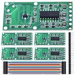 DAOKAI 5 Pcs RCWL-0516 Microwave Radar Module Human Body Induction Switch Sensor 3.3V Detection Distance Board for Arduino/Raspberry PI with Dupont Cable, 40 Pin Header