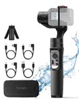 hohem iSteady Pro 4 3-Axis Gimbal Stabilizer for GoPro 13/12/11/10/9 8/7/6/5, for Osmo Action and Other Action Cameras,Support Bluetooth & Cable Control, IPX4 Splash Proof with Tripod