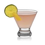 Libbey Cosmopolitan Martini Party Glasses, 8.25-Ounce, Set of 12