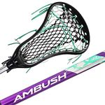 Franklin Sports Women's Lacrosse Stick - Ambush Lacrosse Stick for Women + Girls - Women's Game + Training Lax Stick - 30" Aluminum Shaft - Complete Women's Stick with Shaft + Head