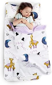 JumpOff Jo Nap Mat for Kids - Cozy Kids Rest Mat with Removable Pillow and Ultra Soft Blanket for Preschool, Daycare, and Sleepovers - Llama & Mama