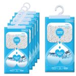 Homesmart Wardrobe Dehumidifier Hanging Bags Set of 5, 220g Each Ideal to Stop Damp & Condensation- for Wardrobe, Home, Kitchen, Garage, Bedroom, Caravan, Office, Basement etc.