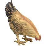 Bits and Pieces - Life-Size Polyresin Chicken Statue - Farm Animal Collectable - Realistically Painted - Outdoor Lawn and Patio Décor