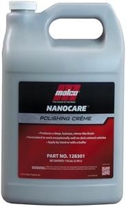 Malco Nano Care Polishing Crème - Produces Deep Gloss on Aged Oxidized or Environmentally Damaged Vehicle Surfaces / 1 Gallon (128301)