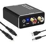 Friencity Digital to Analog Audio Converter, DAC Digital SPDIF Optical to Analog L/R RCA Converter, Toslink Coaxial to 3.5mm AUX Stereo Audio Adapter for TV DVD PS3 PS4 TV Box Amp Xbox Home Cinema