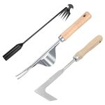 Everpwr 3 Pack Weeding Tools, Portable weeding Tools for Garden, Uprooting Weeding Tool Weed Pulling Tool, Garden Hand Weeder for Vegetable Gardening Backyard Farm Planting & Weeding