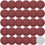 STEBRUAM 225 mm Sanding Discs 240 Grit, 30 Pieces Orbital Sander Discs 9 inch 225 mm large Hook and Loop Sanding Discs 8 Holes Round Sandpaper Sheet for Grinding Giraffe, Drywall Sander Sanding Pads