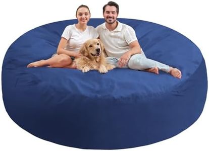 SIMFLAG XX-Large Bean Bag Chair, Memory Foam Filling Bean Bag Chairs with Velvet Cover, Removable and Machine Washable Cover, Giant Bean Bag Chair for Adult