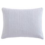 Beatrice Home Fashions Channel Chenille, Standard Sham, White