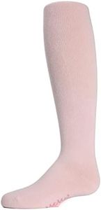 MeMoi Soft Pima Cotton Tights for Girls, Soft and Lightweight Opaque Tights for girls - Sizes 8 to 16, Light Pink, 2