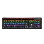 HP GK320 Wired Full Size RGB Backlight Mechanical Gaming Keyboard, 4 LED Indicators, Mechanical Switches, Double Injection Key Caps, and Windows Lock Key