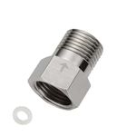 Stainless Steel Check Valve, 1/2" Female to Male Thread Backflow Prevention Valve, Non Return One Way Connector for Toilet Water Pipe, 304 Stainless Steel
