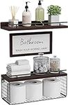 WOPITUES Floating Shelves with Bath