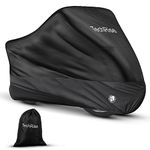 TechRise Bike Cover Waterproof Outdoor, Motorbike Covers, 210D Polyester Bicycle Cover for 2-3 Bikes, Anti Wind Dust Rain Snow UV with Lock-holes & Storage Bag for eBikes/Mountain Bikes/Road Bikes