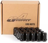 GAsupply 12x1.5 Black Lug Nuts, M12