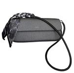 SIBY Underarm Shoulder Bags for Women's with Ribbon (Black)