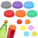 OSDUE Silicone Drink Can Lids, Reusable Anti-dust Cup Covers, Food-Grade Silicone Drink Glass Cup Lids, Food Protection Lids, for Water Cups, Beer Cans, Soda Water Bottles, Soda Cans - Anti-dust