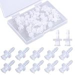 30pcs Syringe Adapter, Clear Female Luer Lock 1/8" Luer Lock Connector Kit to Syringe Coupler Adapter (3.2mm)