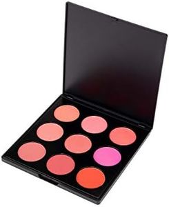 By Dr. Liia 9 Colour Blush Colour Palette - Pink Blush, Neutral Colours, Cheeks Blush - Gluten Free and Vegan for Sensitive Skin