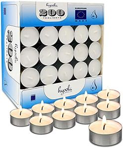Hyoola Tea Lights Candles - 200 Bulk Candles Pack - Tea Lights - European Made Tealight Candles