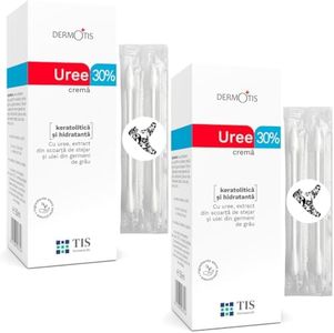 TIS Crema Urea 30% - Eczemi, Cheratosi, Psoriasi, eruzioni cutanee, Pelle Secca, Screpolata - aiuta, migliora ferite e cicatrici | Acido Lattico (AHA), Germe di Grano (Pack of 2)