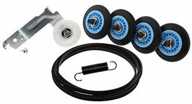 newlifeapp SAM -1 PREMIUM QUALITY UPGRADED DRYER REPAIR KIT Compatible With Samsung Dryer (4) Rollers DC97-16782A, (with nut and washer), (1) Pulley DC93-00634A &, (1) Belt 6602-001655,(1) Spring.