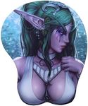 HLXFF3 Wow Sylvanas Tyrande 3D Anime Mouse Pads 2Way Skin (Tyrande 1)