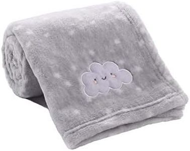 CREVENT 76x102cm Cute Cozy Fluffy Warm Baby Blanket for Boys Infants Toddlers' Bedding Crib Cot Stroller, Baby Shower Birthday Newborn's Gift (Grey Cloud)