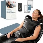 Lifepro BioRemedy Plus Infrared Sauna Blanket –Heated Blanket for Relaxation, Portable Sauna Suit Wrap – Spa-Like Experience at Home with Thermal Wraps –Adjustable Temp (86–158°F) & Time