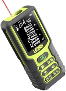 Laser Measure, LASGOO 100m/328ft Laser Measurement Tool, Laser Distance Meter with Angle Sensor, Ft/in/M Units, LCD Backlit Display, Length/Area/Volume/Pythagorean Mode, Battery Included