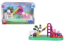 Peppa Pig Peppa's Playground Playset with Sound Effects, Includes 3 Figures, Preschool Toy for Girls & Boys 3 Years and Up, Birthday Toys for Kids