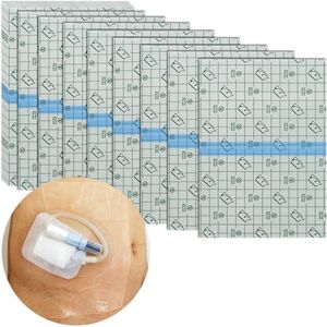 6"x10" Peritoneal Dialysis Catheter Ostomy Shower Cover Waterproof Shield Central Line, G Tubes Feeding/J Transparent Wound Protector Chest Port, 50PCS