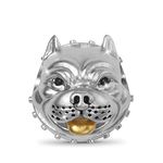 GNOCE American Bully Pitbull Charm Bead Sterling Silver Charm Fit Bracelet/Necklace for Women Girls Wife Daughter