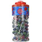 Vidal Lollipops Lotta Lollies Lollipops Tongue Painter Gluten Free, Suitable for Vegetarians 150 Lollies (Cherry Flavour Mixed Colours)