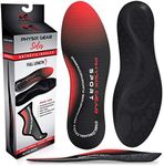 Arch Support Insoles Men & Women by Physix Gear Sport - Orthotic Inserts for Plantar Fasciitis Relief, Flat Foot, High Arches, Shin Splints, Heel Spurs, Sore Feet, Overpronation (1 Pair, Large)