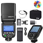 Godox V860III-F Flash for Fujifilm Fuji Camera Flash Speedlite GN60 TTL HSS 2600mAh 1.5s Recycle Time, 480 Full Power Flashes 10 Levels Modeling Light w/Godox XPro-F Flash Trigger (Upgraded V860II-F)