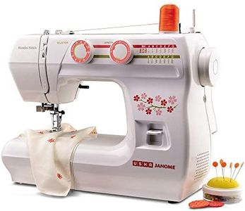 USHA Janome Wonder Stitch Electric Sewing Machine With Hard Cover, Multicolour