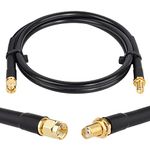 SMA Extension Cable 3FT, SMA Male to SMA Female Coaxial Cable KMR240 50 Ohm Low Loss Pure Copper Coax Cable for SDR Equipment Antenna, Ham Radio, 3G 4G LTE Antenna, ADS-B, GPS and etc(Not for TV)